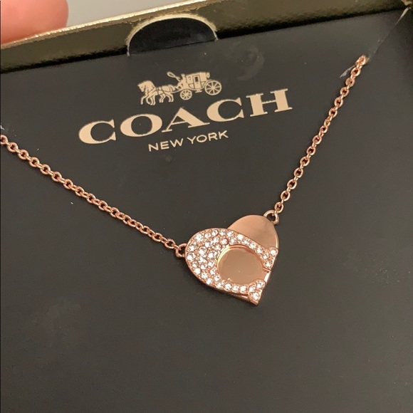 Nib Coach Rose Goldcrystal Heart 